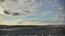 Horní část sjezdovky skiareálu Hlubočky