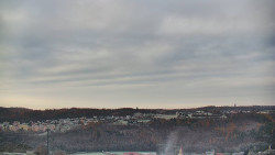 Horní část sjezdovky skiareálu Hlubočky