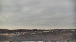 Horní část sjezdovky skiareálu Hlubočky