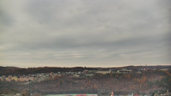 Horní část sjezdovky skiareálu Hlubočky