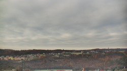 Horní část sjezdovky skiareálu Hlubočky