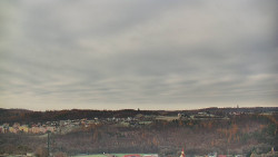 Horní část sjezdovky skiareálu Hlubočky