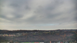 Horní část sjezdovky skiareálu Hlubočky