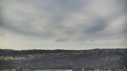 Horní část sjezdovky skiareálu Hlubočky