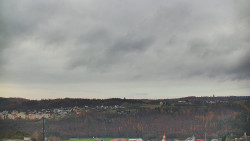 Horní část sjezdovky skiareálu Hlubočky