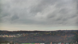 Horní část sjezdovky skiareálu Hlubočky