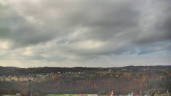 Horní část sjezdovky skiareálu Hlubočky