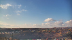 Horní část sjezdovky skiareálu Hlubočky