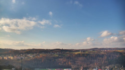 Horní část sjezdovky skiareálu Hlubočky