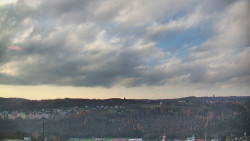 Horní část sjezdovky skiareálu Hlubočky