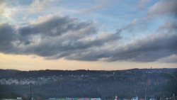 Horní část sjezdovky skiareálu Hlubočky