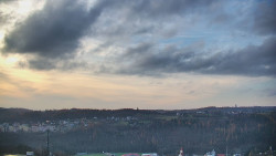 Horní část sjezdovky skiareálu Hlubočky