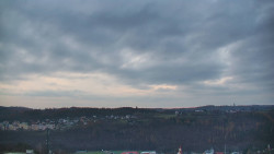 Horní část sjezdovky skiareálu Hlubočky