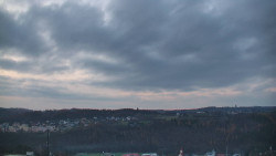 Horní část sjezdovky skiareálu Hlubočky