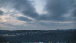 Horní část sjezdovky skiareálu Hlubočky