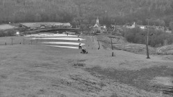 Horní část sjezdovky skiareálu Hlubočky