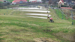 Horní část sjezdovky skiareálu Hlubočky