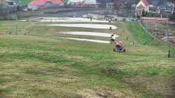 Horní část sjezdovky skiareálu Hlubočky