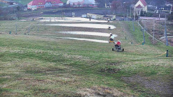 Horní část sjezdovky skiareálu Hlubočky