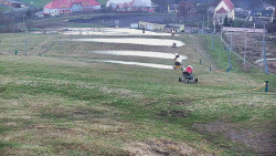 Horní část sjezdovky skiareálu Hlubočky