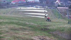 Horní část sjezdovky skiareálu Hlubočky