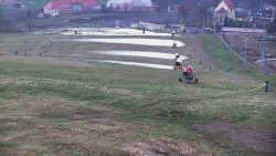 Horní část sjezdovky skiareálu Hlubočky