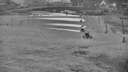 Horní část sjezdovky skiareálu Hlubočky