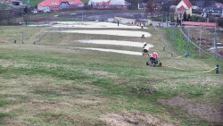 Horní část sjezdovky skiareálu Hlubočky