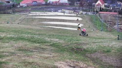 Horní část sjezdovky skiareálu Hlubočky