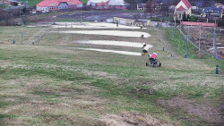 Horní část sjezdovky skiareálu Hlubočky