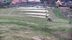 Horní část sjezdovky skiareálu Hlubočky