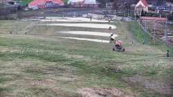 Horní část sjezdovky skiareálu Hlubočky