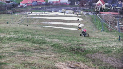 Horní část sjezdovky skiareálu Hlubočky