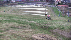 Horní část sjezdovky skiareálu Hlubočky