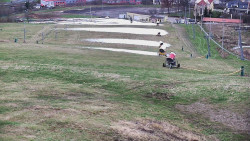 Horní část sjezdovky skiareálu Hlubočky