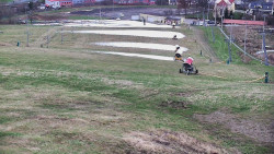 Horní část sjezdovky skiareálu Hlubočky