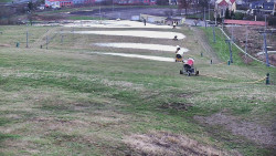 Horní část sjezdovky skiareálu Hlubočky