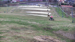 Horní část sjezdovky skiareálu Hlubočky