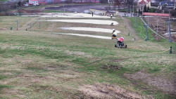 Horní část sjezdovky skiareálu Hlubočky