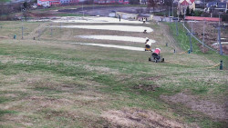 Horní část sjezdovky skiareálu Hlubočky