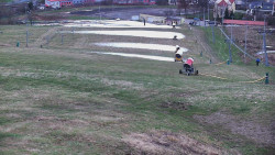 Horní část sjezdovky skiareálu Hlubočky