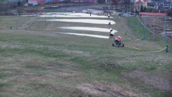 Horní část sjezdovky skiareálu Hlubočky