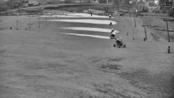 Horní část sjezdovky skiareálu Hlubočky