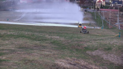 Horní část sjezdovky skiareálu Hlubočky