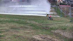 Horní část sjezdovky skiareálu Hlubočky