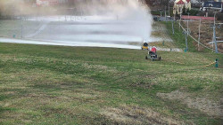 Horní část sjezdovky skiareálu Hlubočky