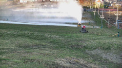 Horní část sjezdovky skiareálu Hlubočky