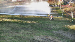 Horní část sjezdovky skiareálu Hlubočky