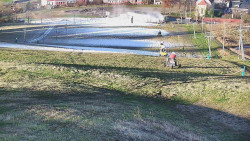 Horní část sjezdovky skiareálu Hlubočky