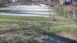 Horní část sjezdovky skiareálu Hlubočky